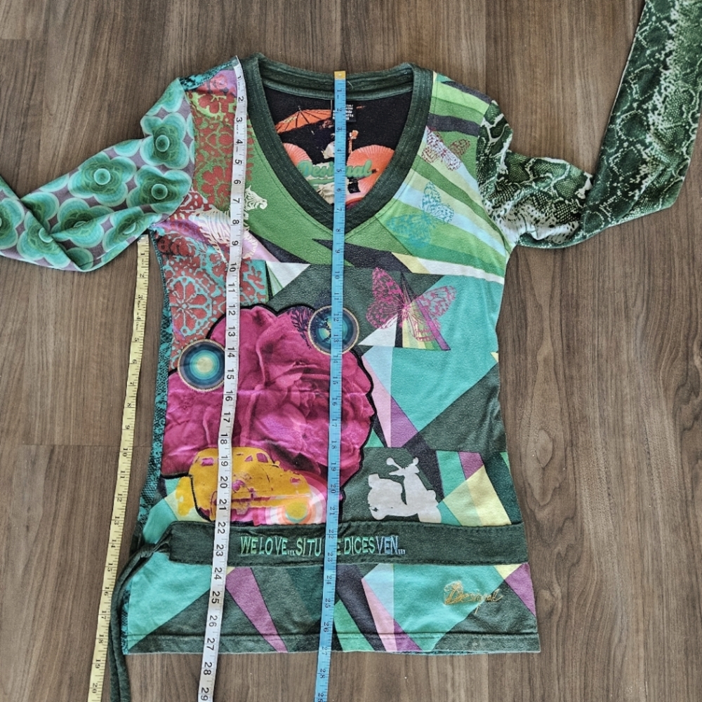 DESIGUAL - "We Love" Top - Picture 8 of 10
